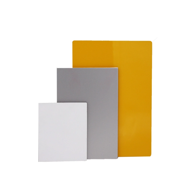 Modern Exterior Wall Cladding Building Materials Brushed Solid Color Aluminum Composite Panel