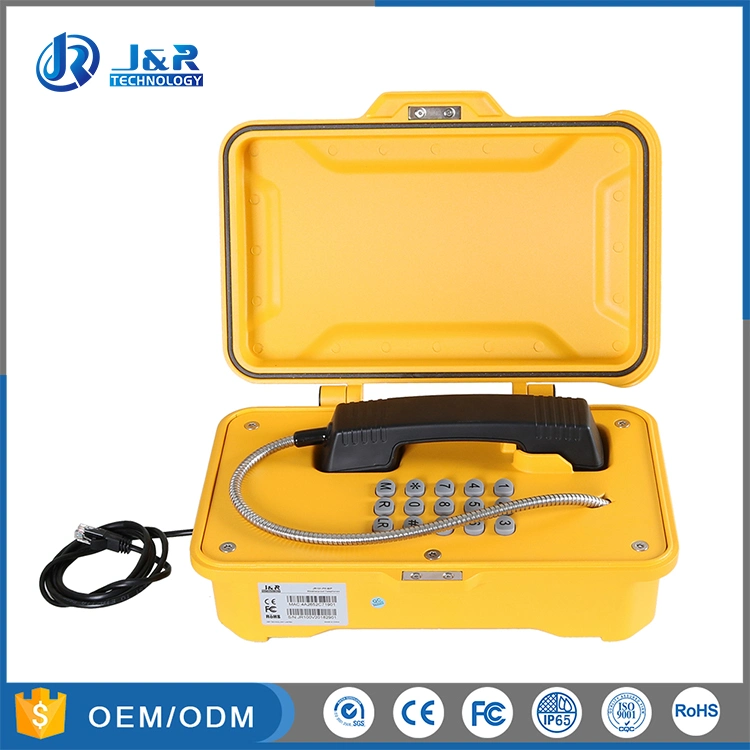 High-Quality Weatherproof Industrial VoIP Telephone for Hazardous Areas, Poe Vandal Resistant Watertight Telephone