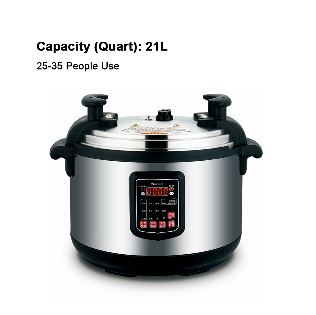 21L 3000W Kitchen Appliance Saucepan Multifunctional Commercial Pressure Cooker with 24h Reservation