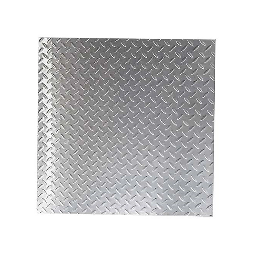 Mill Finish Aluminum Diamond Tread Plate 3003 6061 Embossed Aluminum Checkered Plate