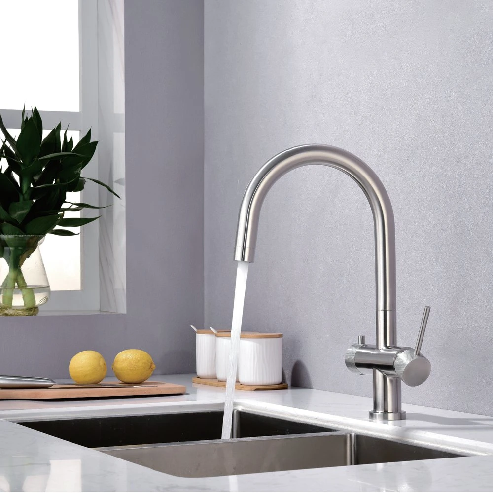 Factory Direct OEM Accept Contemporary Stainless Steel Kitchen Water Faucets Mixers