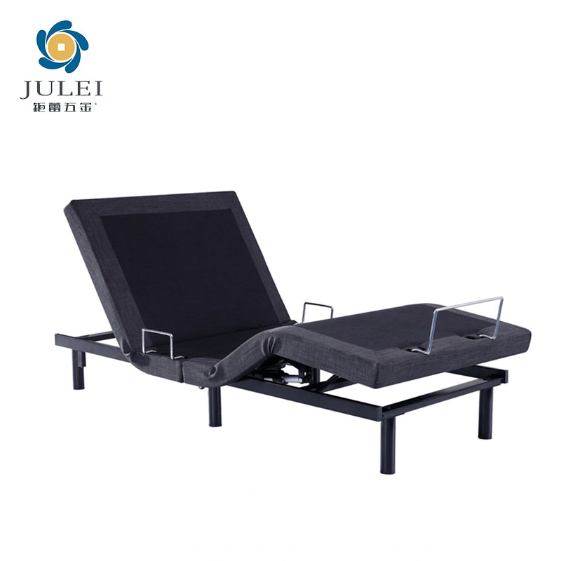 Manufacturer Foldable Adjustable Bed Frame with Massage Base Rail Adjustable