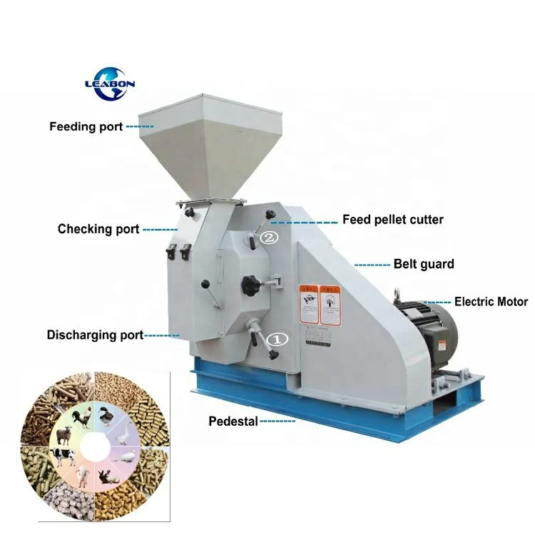 CE 2000kg/H Poultry Feed Manufacturing Equipment Animal Feed+Processing+Machine Rabbit Sheep Chicken Animal Feed Pellet Machine