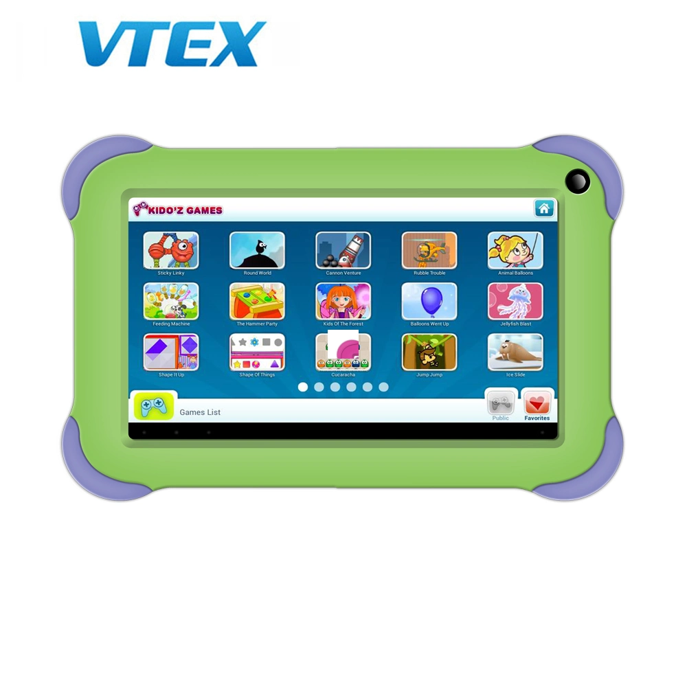 Mejor regalo para los niños preinstalados para la Educación APP 1GB de RAM 16 GB de almacenamiento Android Tablet para niños