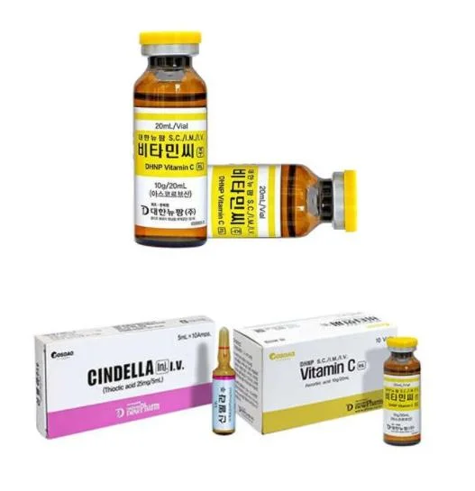 Coréia injetáveis Cindella Luthione 1200mg de vitamina C para branqueamento da pele