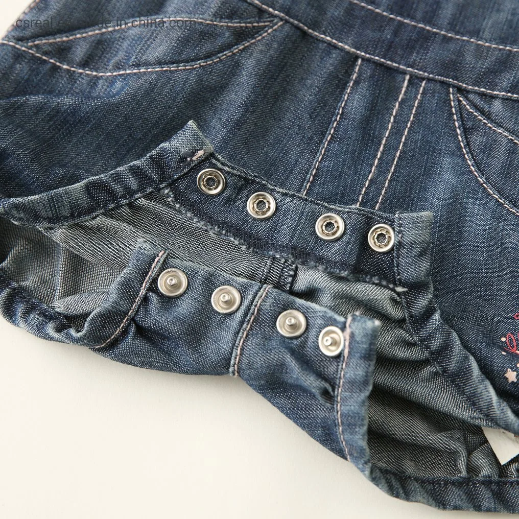 Baby Clothing Infant Kids Woven Denim Suspender Short Wear