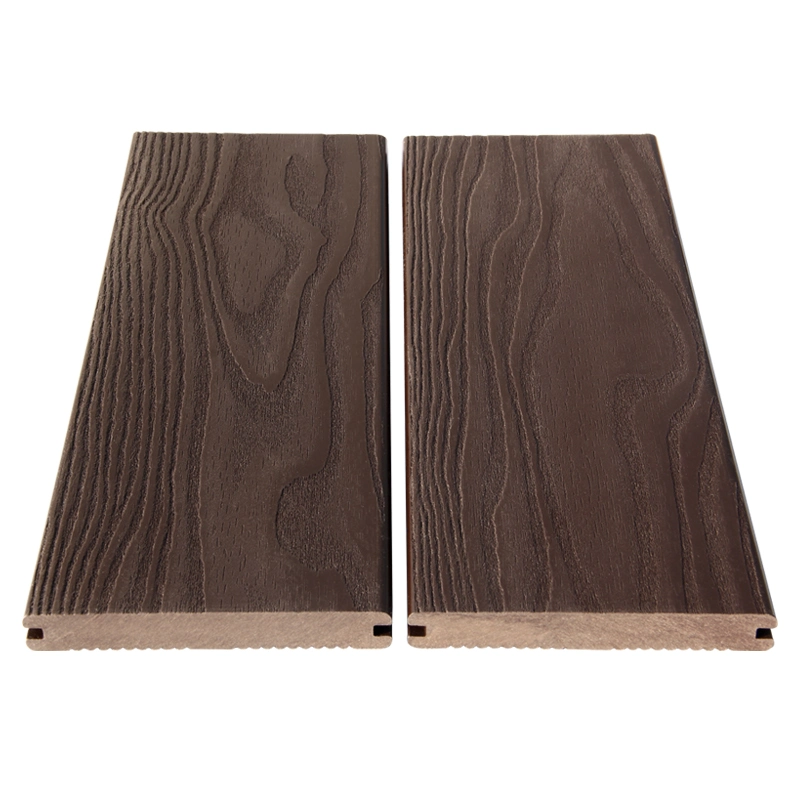 Cold Weather Use Solid 140mm Wood Width Composite Decking Boards