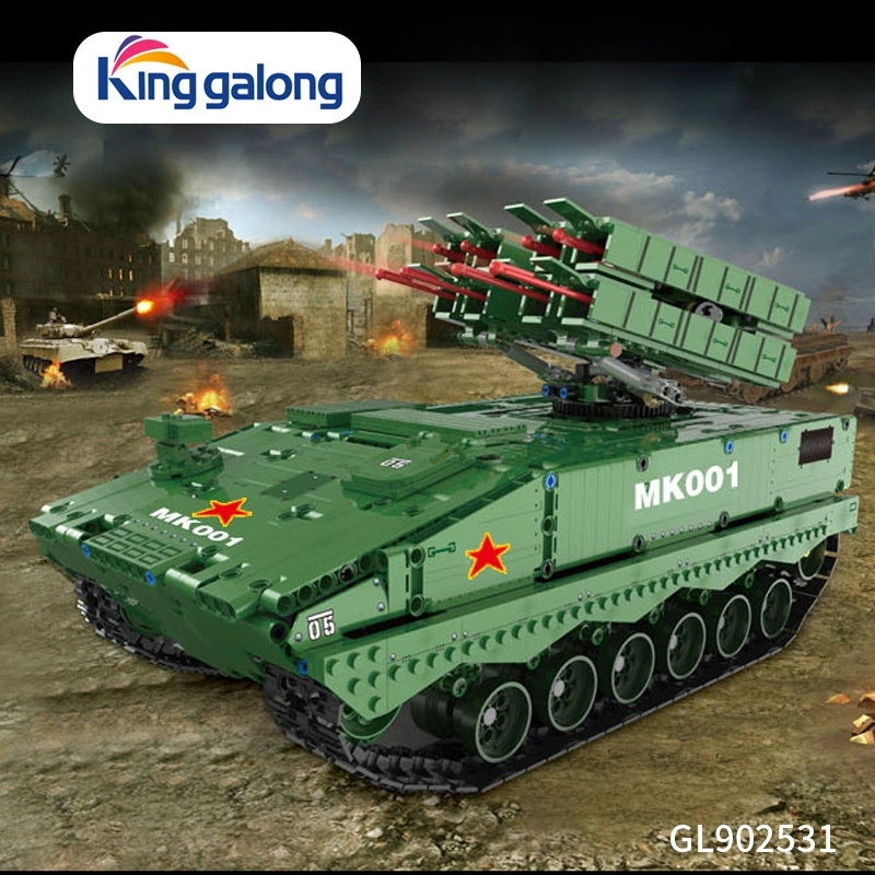 Mould King 20001 APP Hj-10 Anti-Tank Missile Car Electric Version Model Building Blocks Educational Toys
