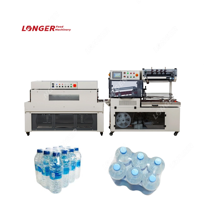Plastic Film Heat PP Water Filter Shrink Wrap and Labeling Machine