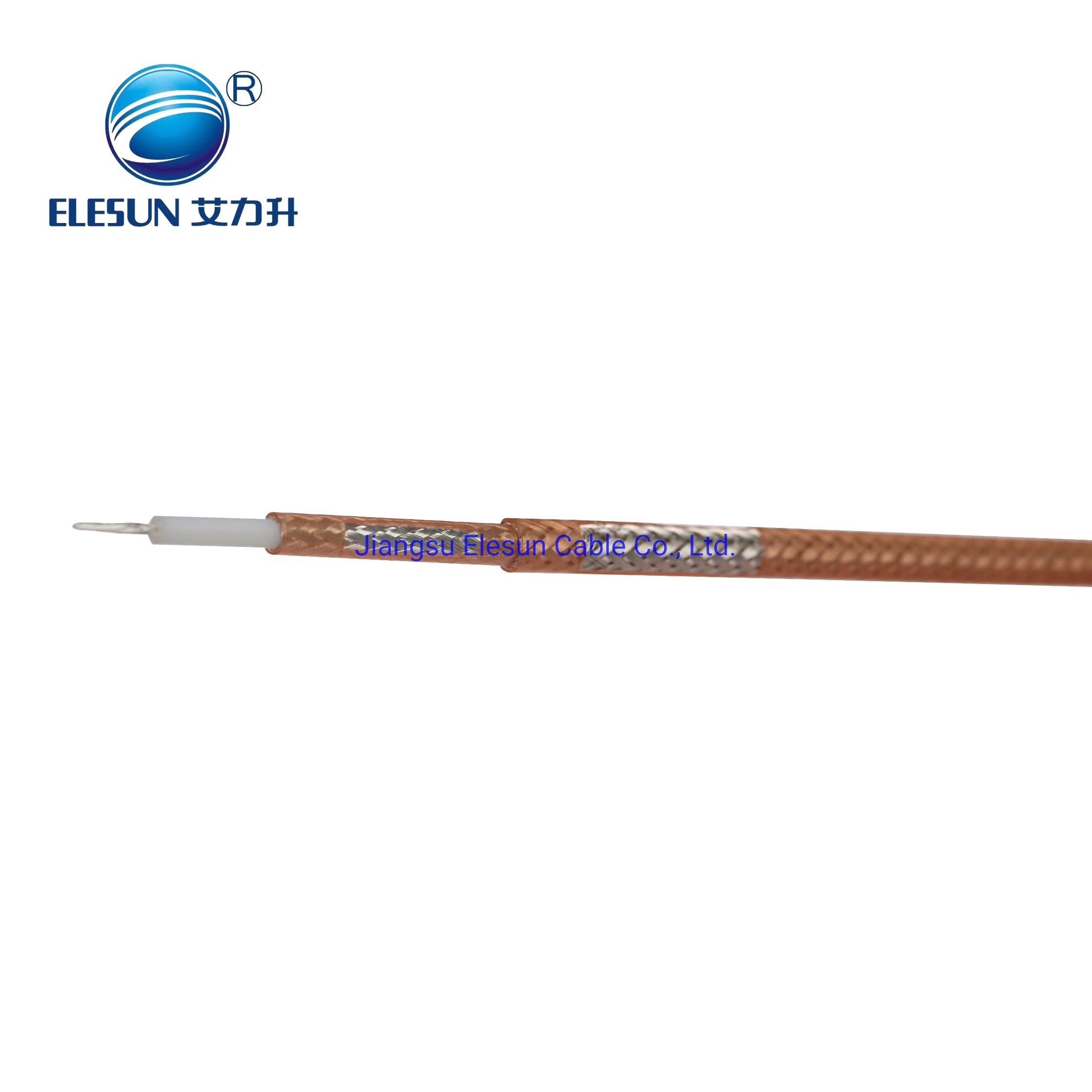 50ohm High Temperature Double Shield RF Coaxial Cable Rg393 Feeder Jumper Cable for Communication