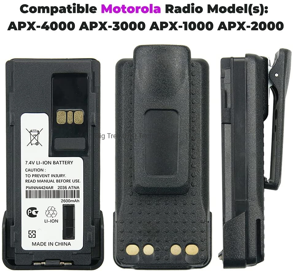 Pmnn4424 Pmnn4424ar batería para la radio Motorola serie APX de ion-litio 2350mAh Batería