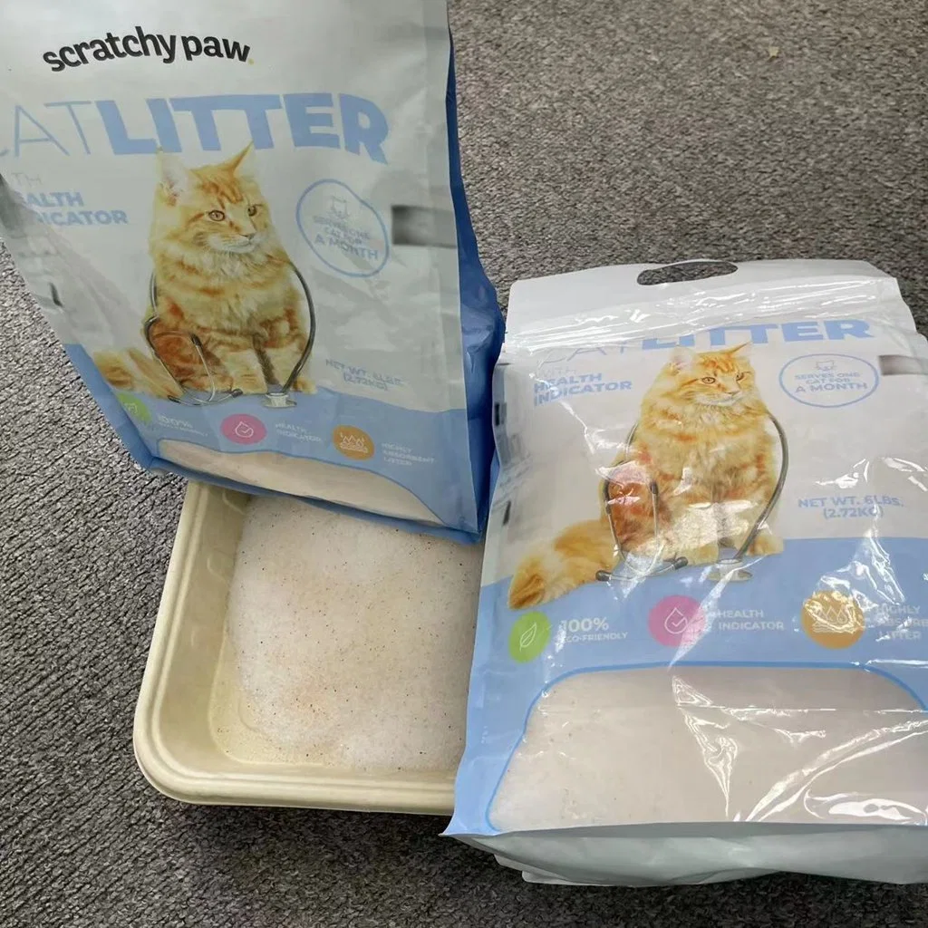 Multi Medical Function Kitty Urine Testing Health Monitoring Crystal Silicone Cat Litter Sand pH Scale Indicator Health Inspecting Cat Litter Box