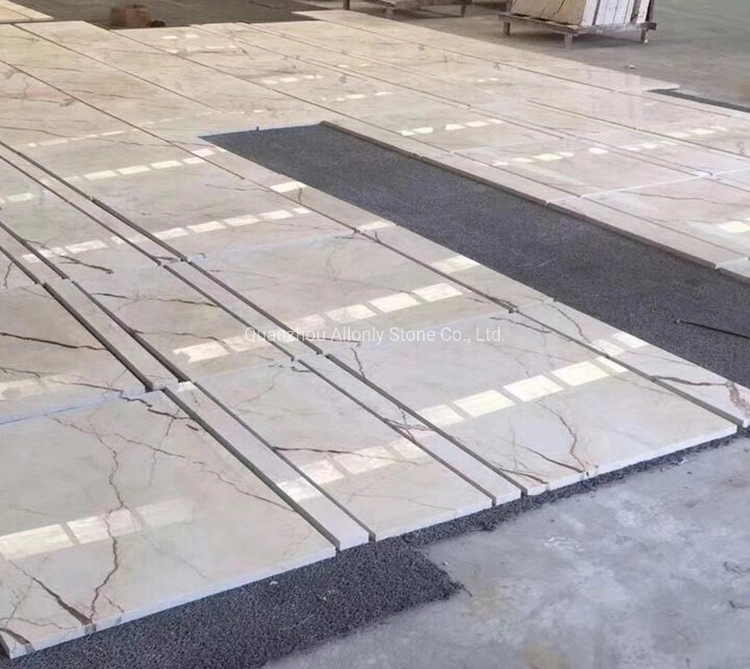 Natural Stone Slab Golen Veins Hotel Flooring Tiles Sofitel Golden Marble