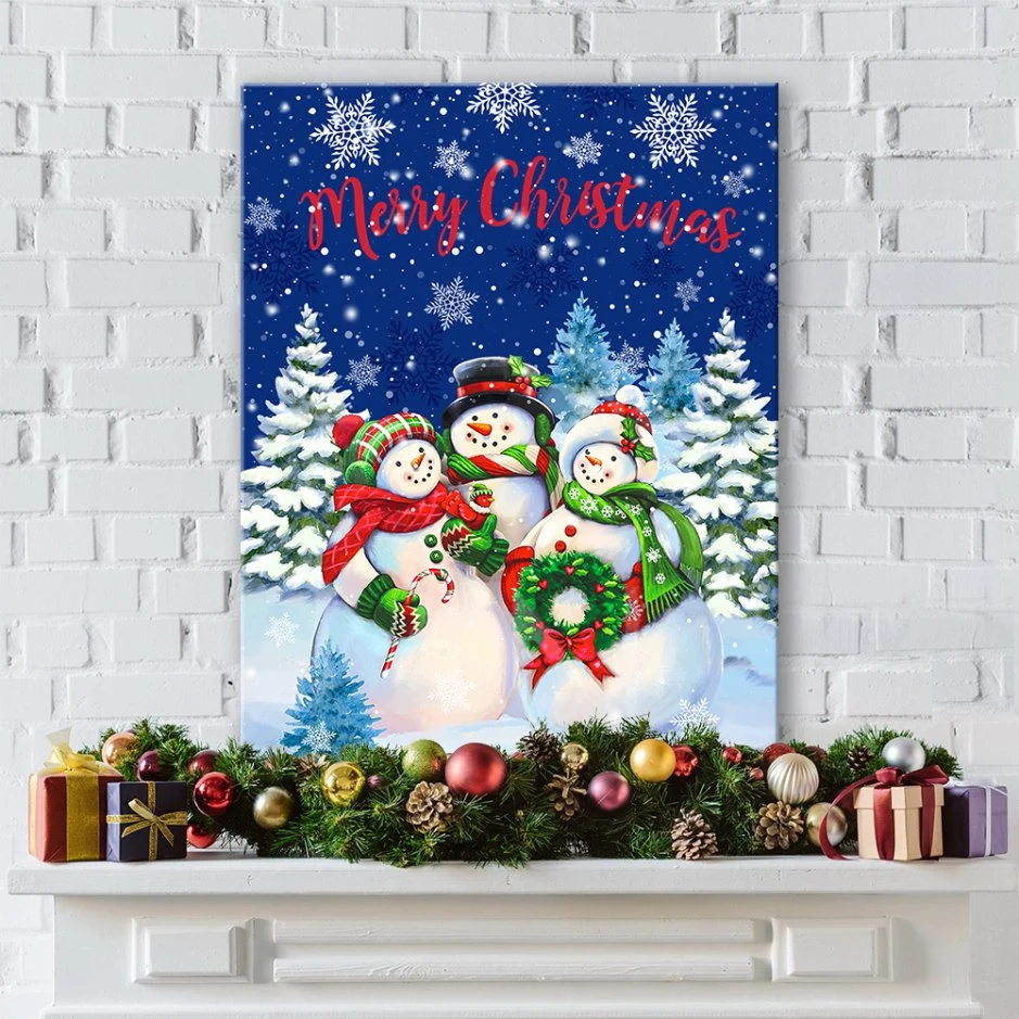 Wholesale/Supplier Custom Christmas LED Light up Decorative Wall Art Canvas Painting