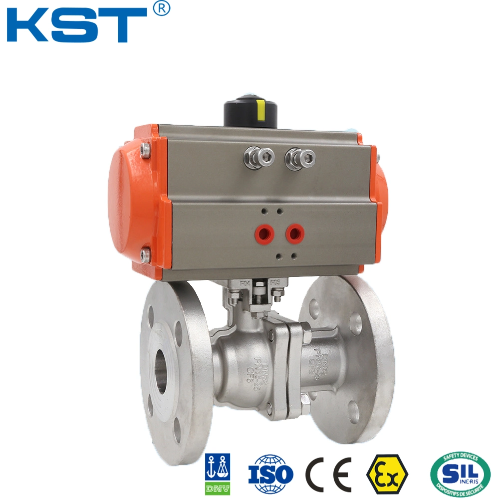 Side Entry Kst/OEM CE, ISO9001, FDA, API, Dnv Float Pneumatic Ball Valve