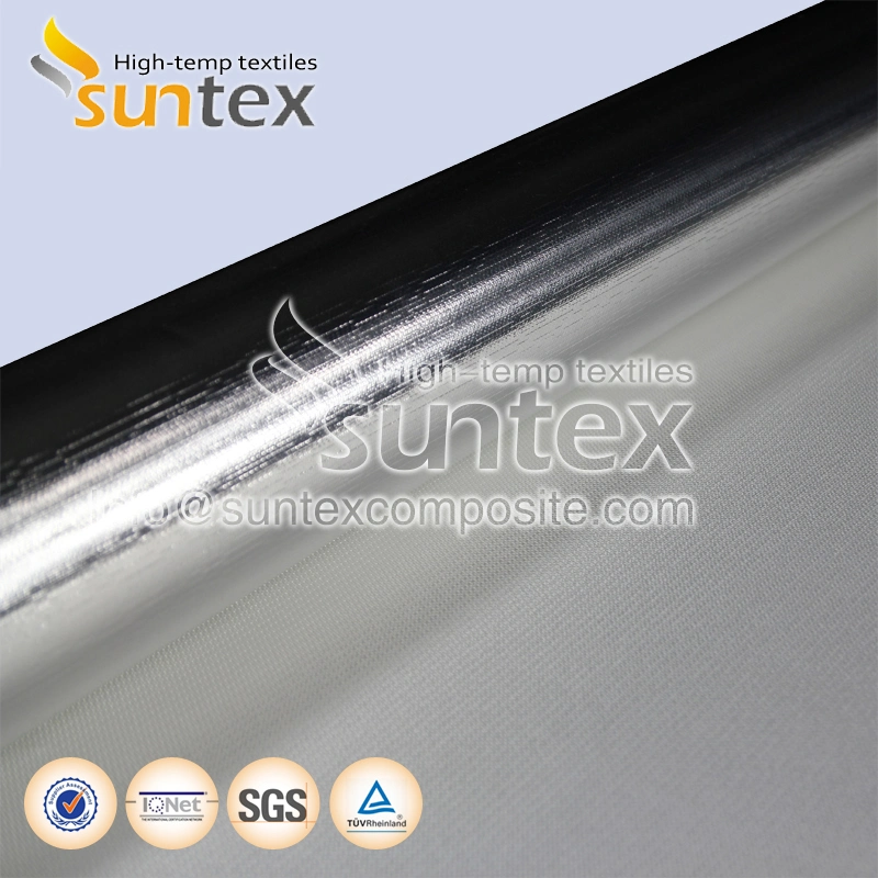 E Glass Fiber Fabric Fire Proof Aluminum Foil Heat Treated Fiberglass Cloth