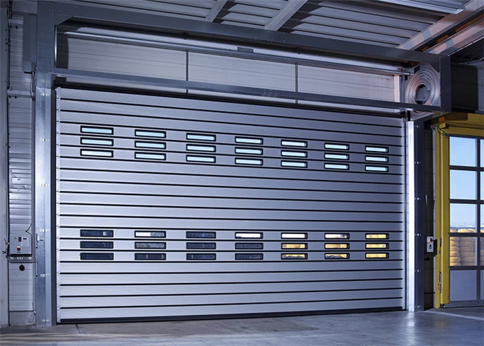 Industrial Automatic Spiral Aluminum Metal Thermal Insulated Doors