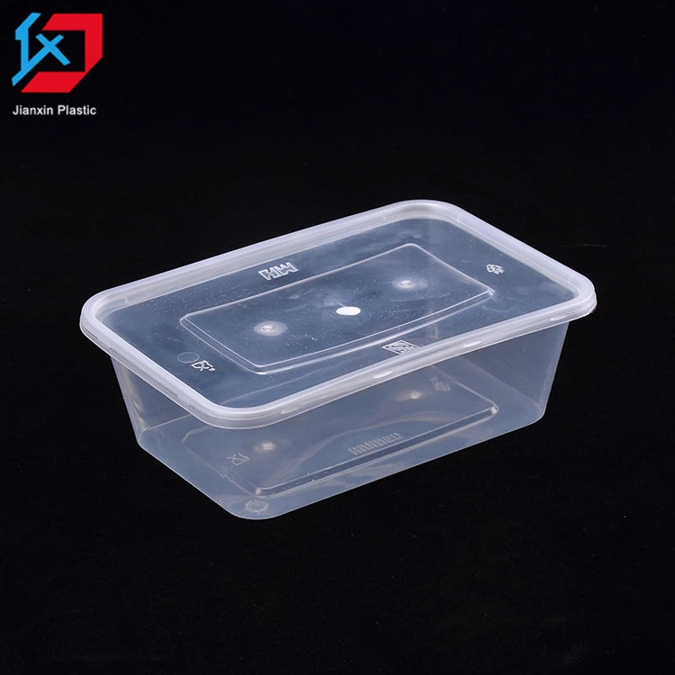 Plastic Disposable Rectangular Food Container with Lid