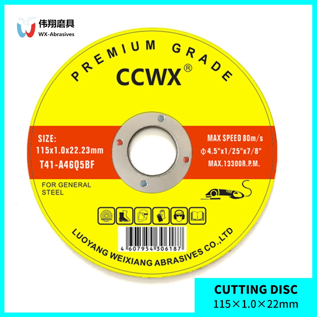 4,5inch China Fabrik abgeschnitten Wheel Cutting Disc Schneiden Edelstahl Stahl