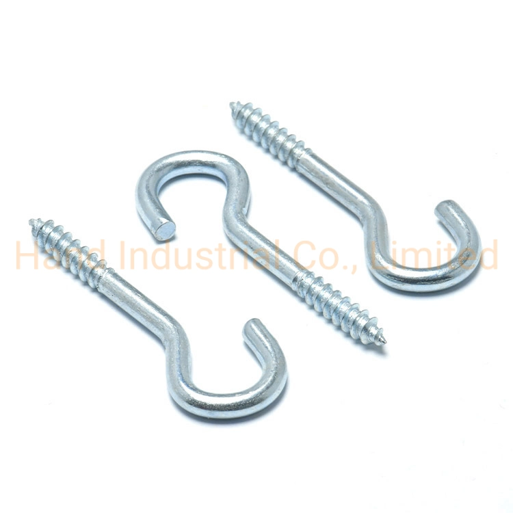 Hand Supply Moderate Price Long Shank Forged Screws Hook Open Eye