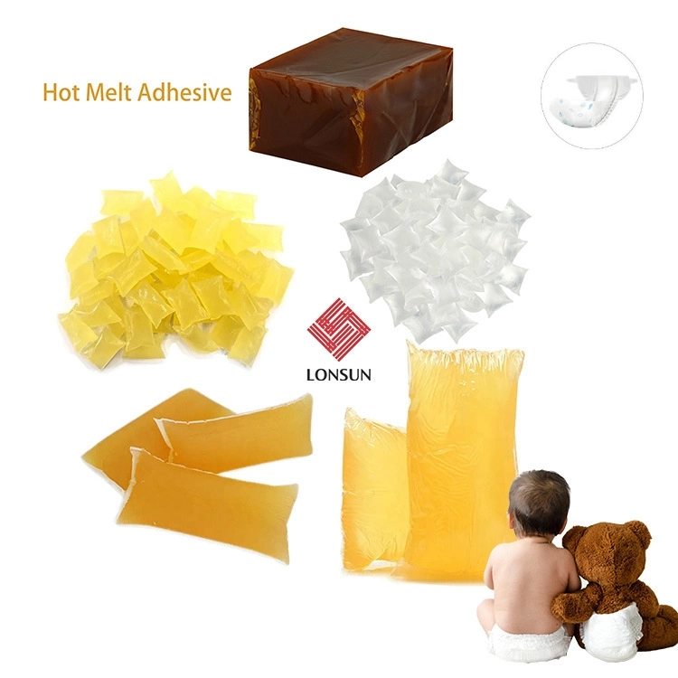 Hot Melt Adhesive Glue Materials for Baby Diaper and Sanitary Napkin Making