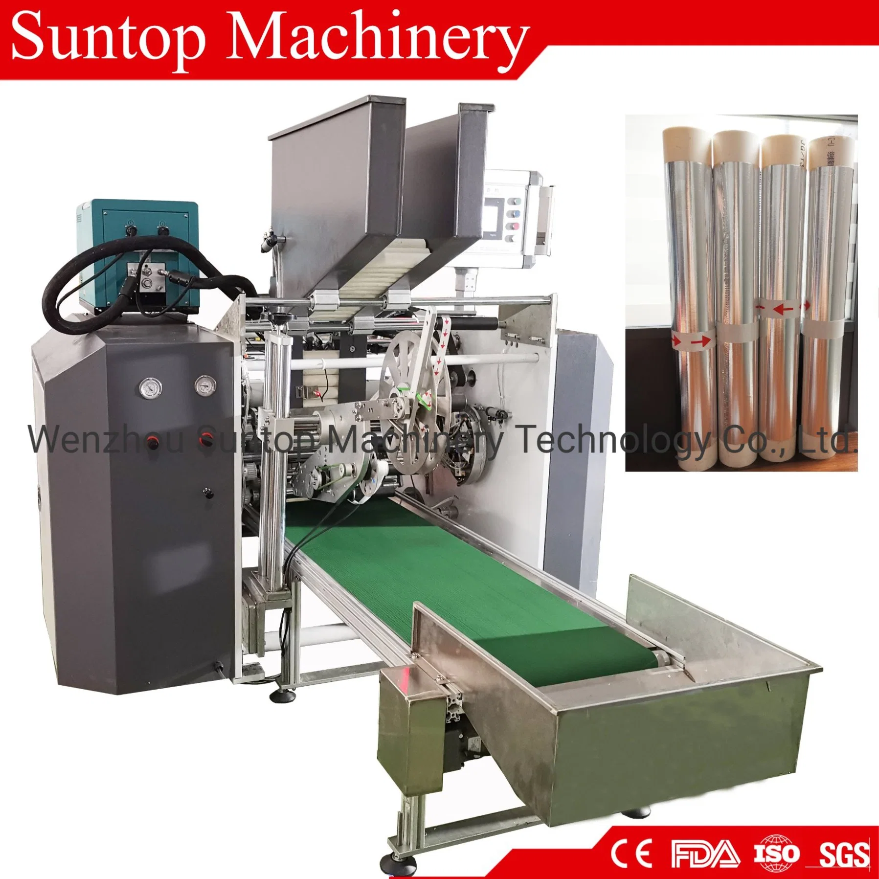 Automatic Aluminum Foil Baking Paper Silicon Paper Slitting Cutting Rewinding Slitter Rewinder Machine