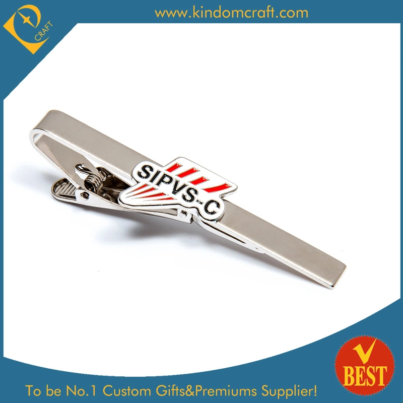 High quality/High cost performance Men's Printed Gold Plating Tie Bars with Gift Box