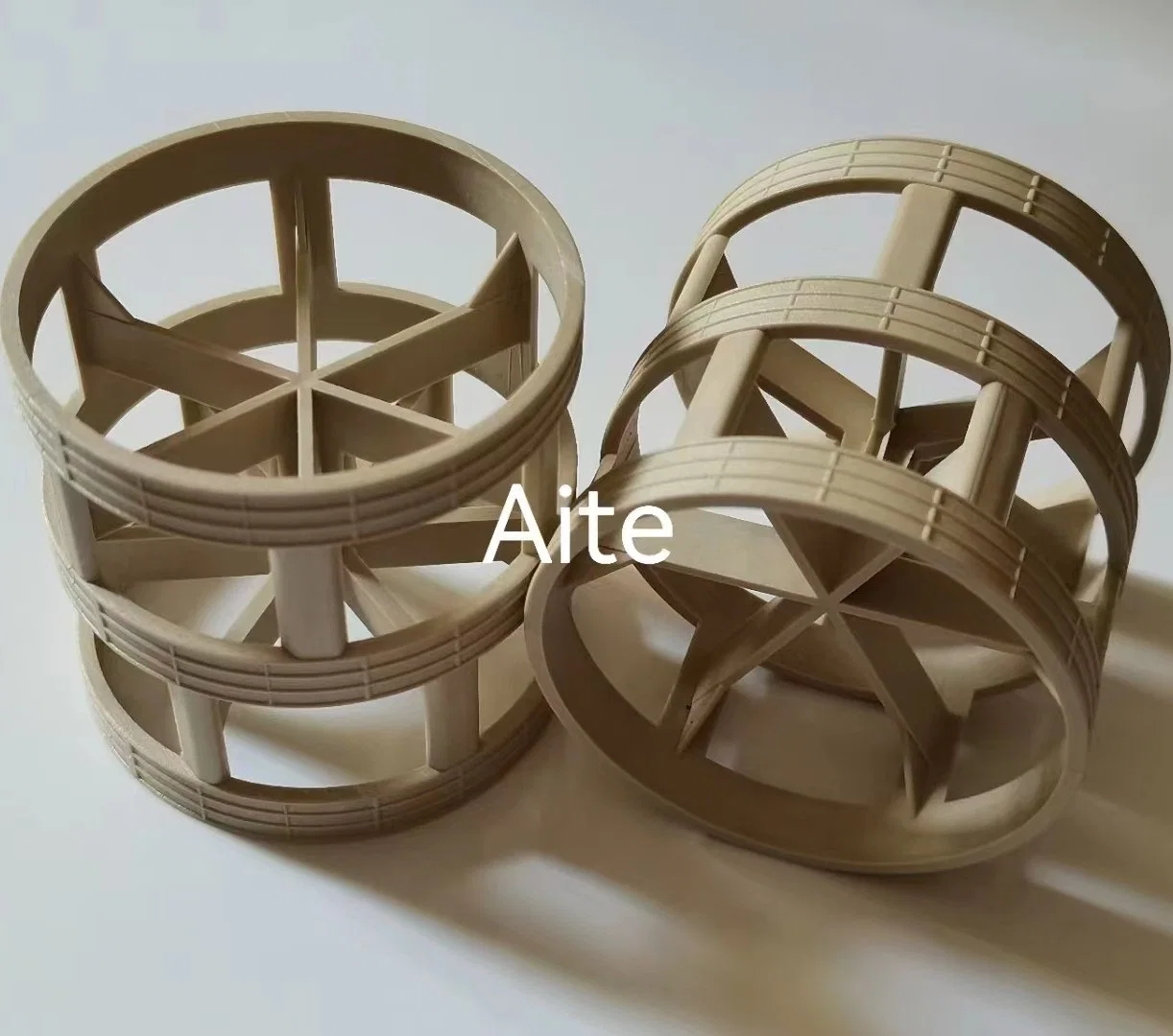 PVDF PTFE Corrosion Resistance Plastic Pall Ring for Mass Transfer Media