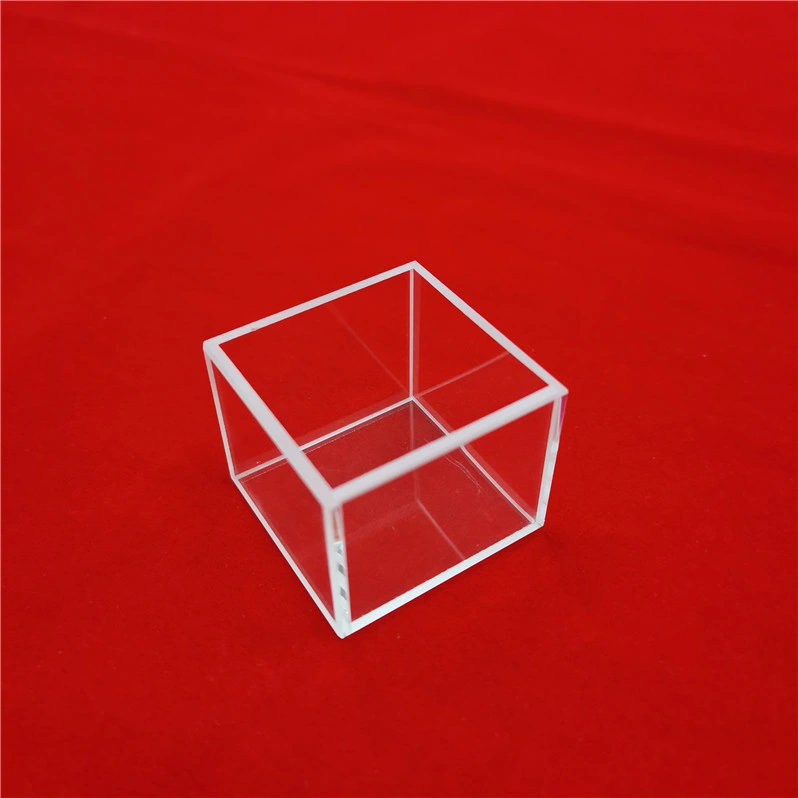 Big Size High Purity Cubic Customize Optical UV Clear Quartz Glass Cuvette Cell for Labware