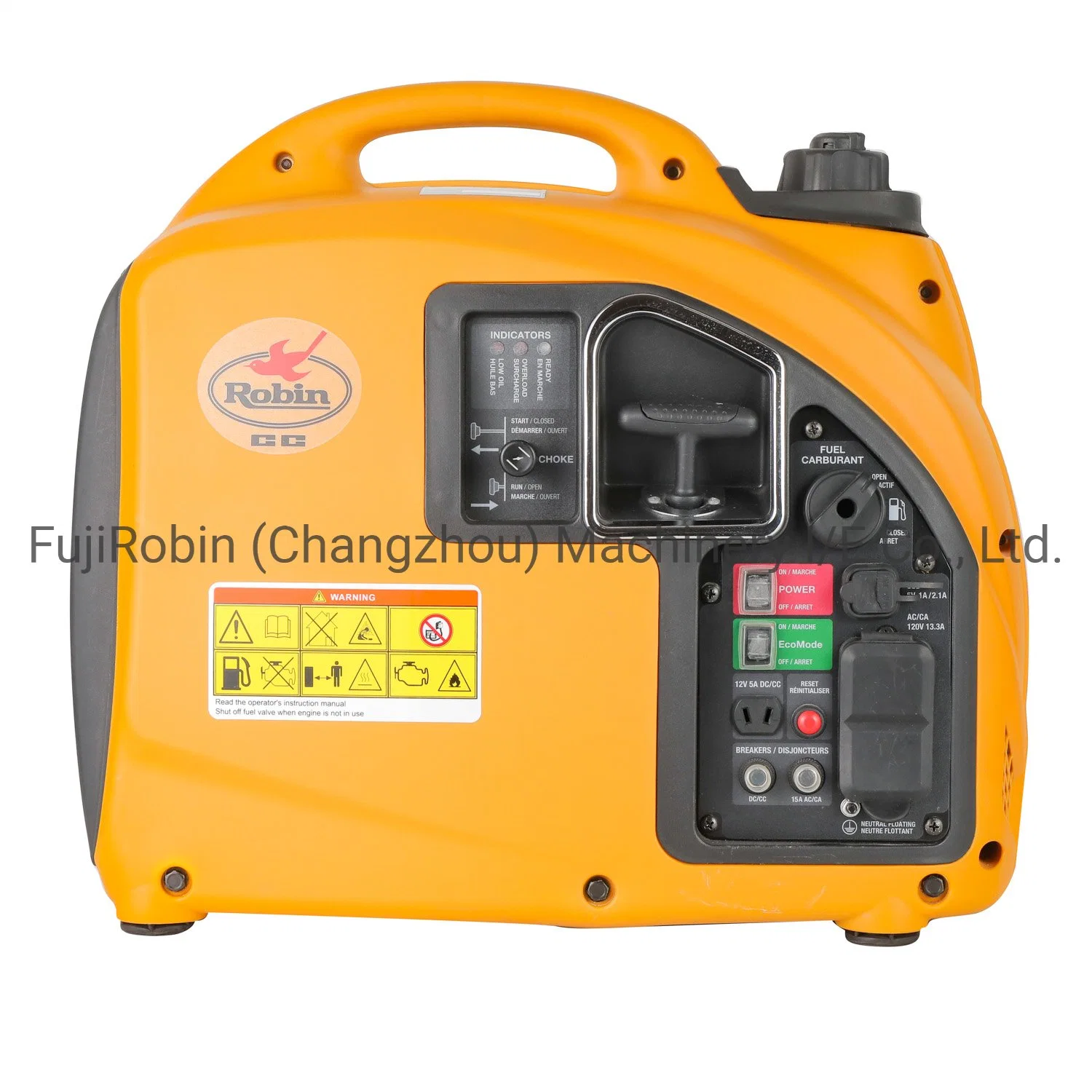 Portable Low Noise Rg2000I Gasoline Generator Handle and Wheels by Gasoline Petrol & LPG/ Natural Gas Engine