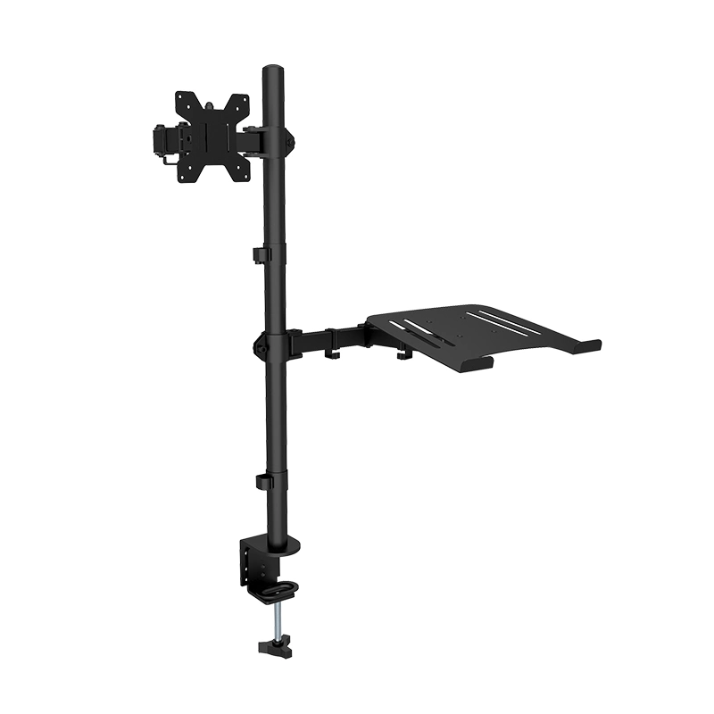 Oferta profesional Max VESA 100*100mm soporte de sobremesa giratorio de 180 grados de montaje de doble monitor