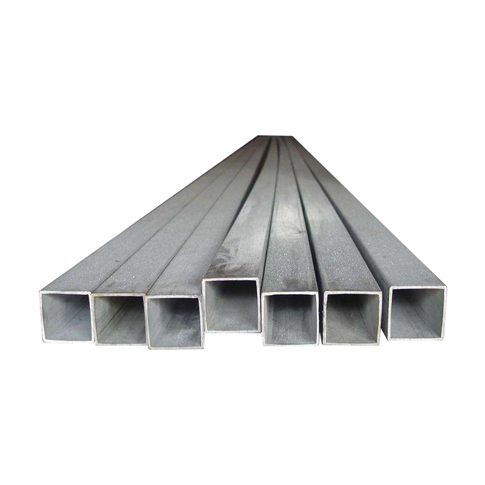 Tubo cuadrado galvanizado de acero negro/tubo hueco rectangular Tubería de acero MS tubería de acero galvanizado/ Sección hueca Galvanizada/Acero galvanizado