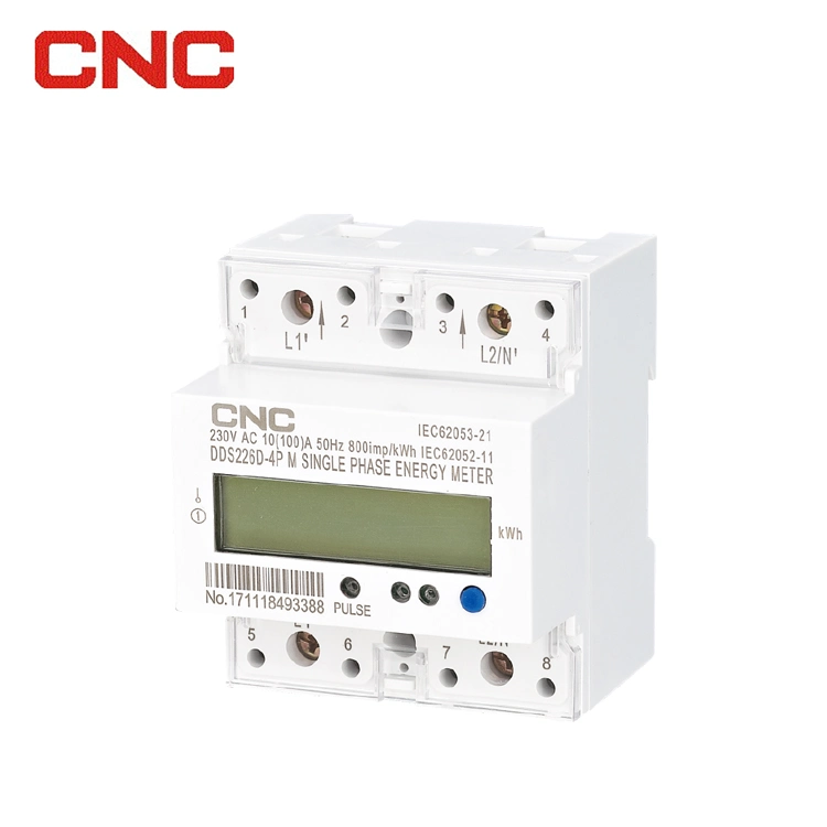 Dds226dn-4p Single Phase DIN Rail Electrical Meter