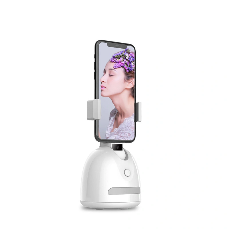 Suivi de visage cellulaire support de téléphone portable téléphone de bureau support avec 360 faire pivoter le socle pour appareil photo Smart Object Track pour iOS Android