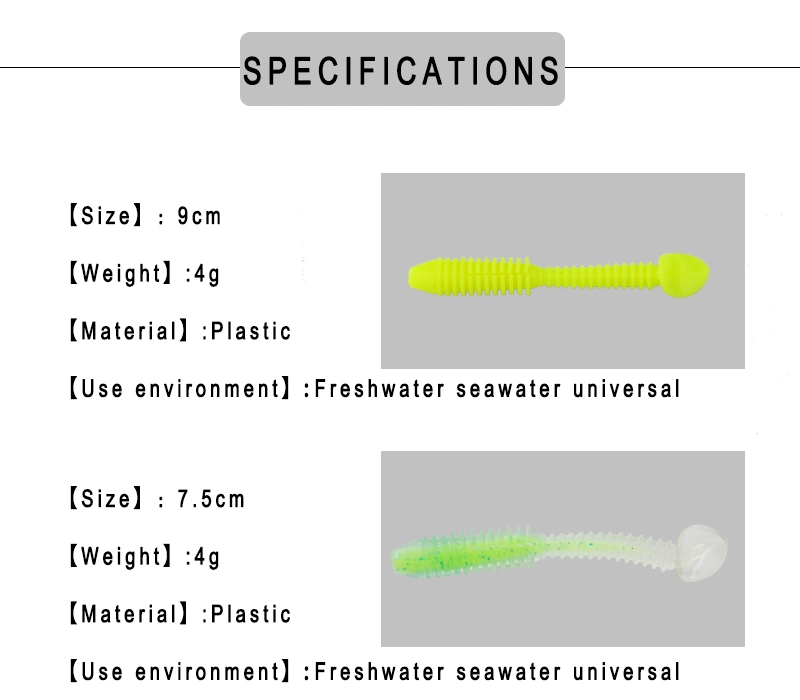 Customized Soft Plastic Lures Fishing Products for Trout and Perch