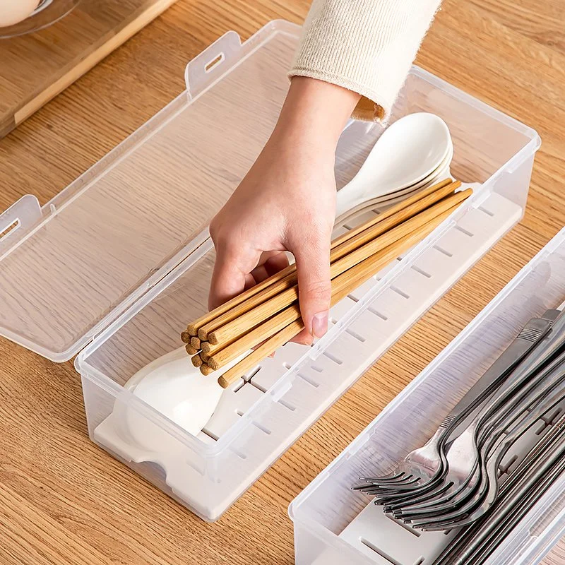 Chopsticks Drain Box Tableware Storage Container Chopsticks Holder Kitchen Storage Holder