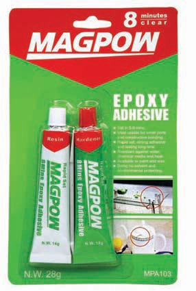 Magpow 8 Minutes Curing Clear Color High Bonding Epoxy Resin Kit for Steel and Craft