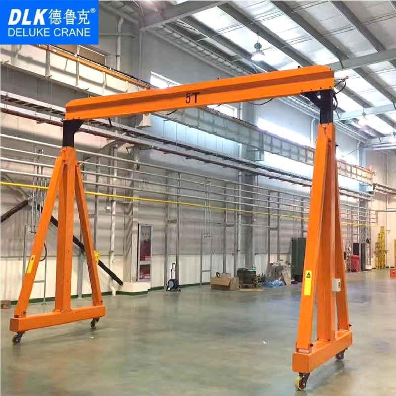 Adjustable Light Duty Portable Single Girder Electric Mobile Gantry Crane Lifting Equipment