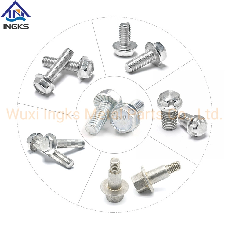 A2 A4 Stainless Steel DIN 6921 Full Thread Serrated Head Hex Flange Bolt