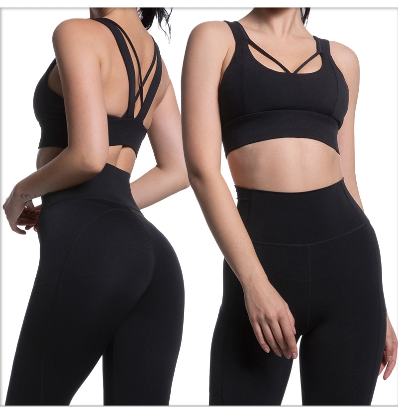 2022 Hot Sell Two-Piece Yoga Set Hochwertige Sportswear für Damen