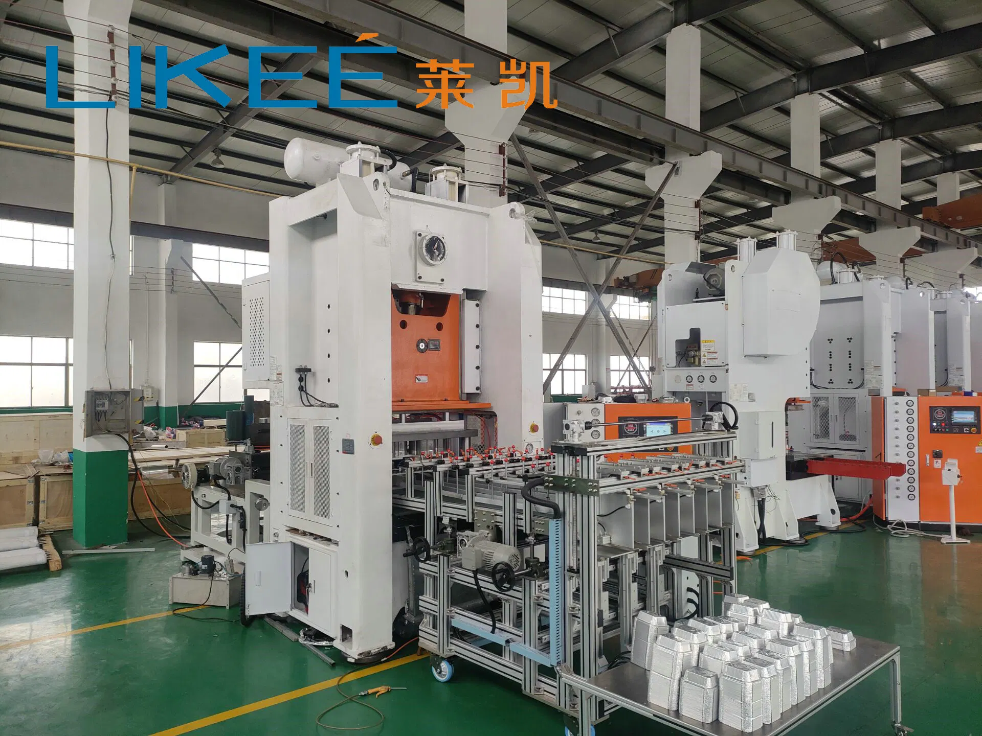 Likee Fast Food Container Aluminum Foil Container Making Punching Machine