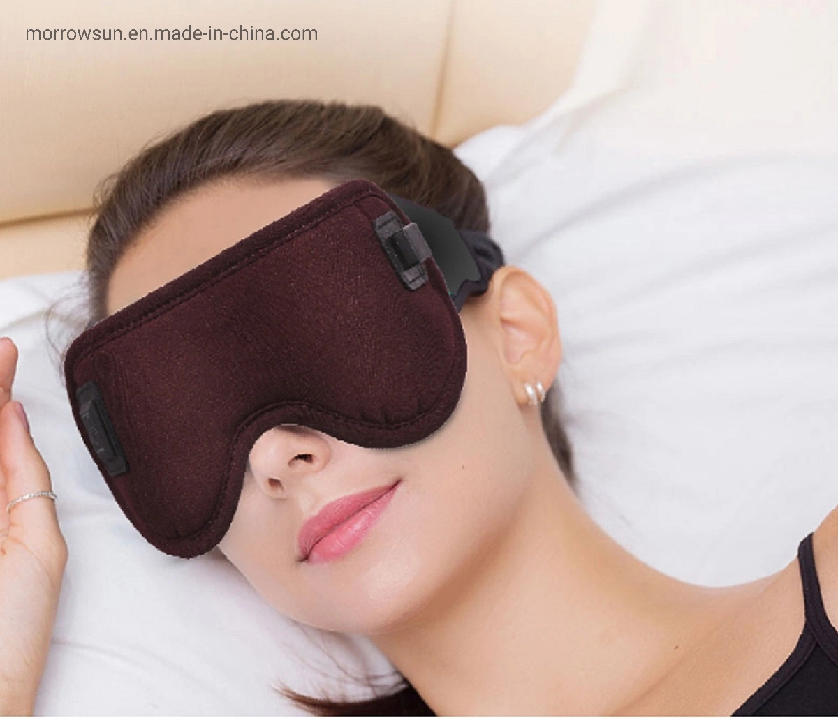 2023 Washable and Portable & Breathable Graphene Heat Eye Massager Shaitsu Eye Mask with USB Line