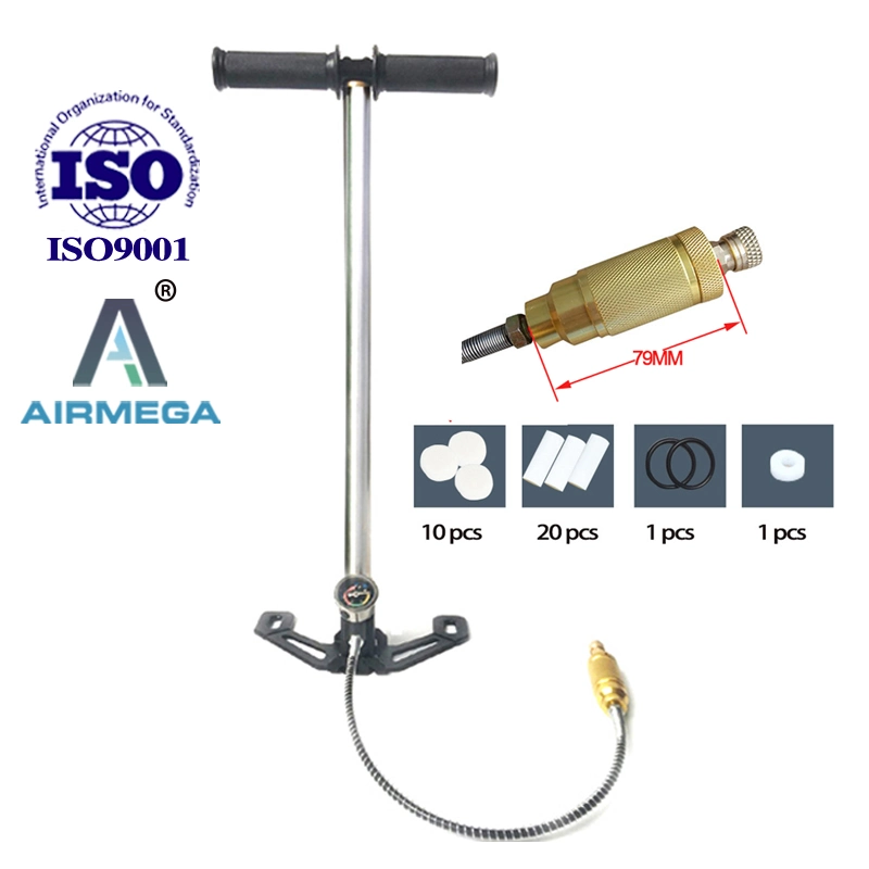 La bomba de aire bomba de mano de 3 etapas 30MPa alta presión para pistola de Paintball Juego de caza