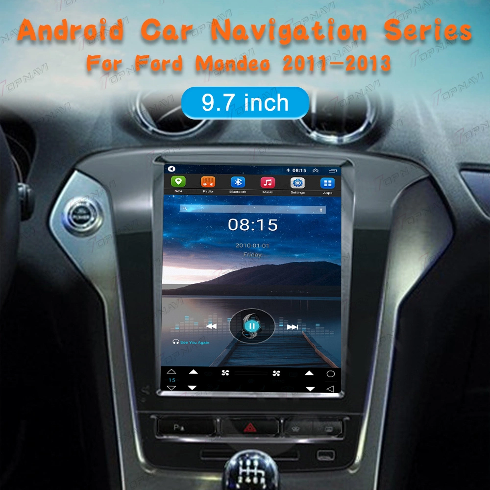 نظام Android Car Multimedia لشركة Ford Mondeo 2011 4GB 2013 ذاكرة RAM 64 جيجابايت شاشة فلاش كبيرة في مشغل أقراص DVD للسيارة