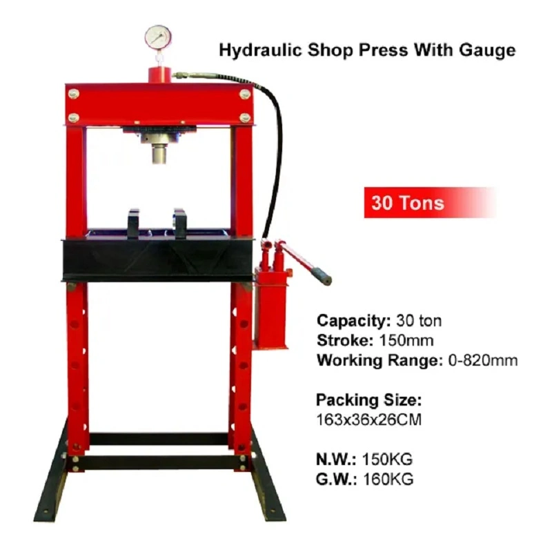 10ton Workshop Garage Standing Manual Hydraulic Shop Press for Auto Truck Car Repairing Hydraulic Tool (38150010)