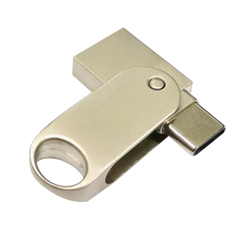 All Metal Rotating USB Disk Can Be Customized with Logo Top Grade Gifts USB Flash Drive/USB Pen Drive/USB Pen Memory