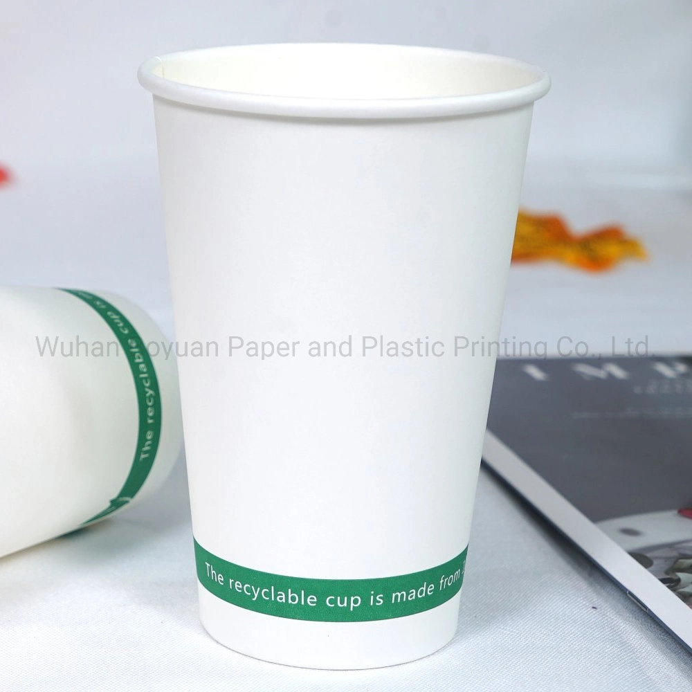 8oz/10oz/12oz/16oz/22oz/24oz China Manufacturer Promotional Mug Custom Logo Printed Disposable Single Wall Paper Cup Coffee Cup Hot Beverage Cups PLA Cups