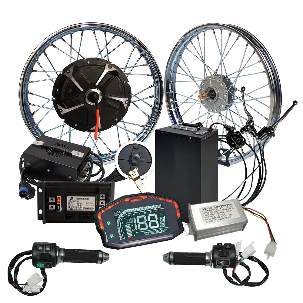 Best Selling 60V 72V E-Bike Conversion Kit, 1000W 1500W 2000W 3000webike Hub Motor High Speed Bike Electric Parts