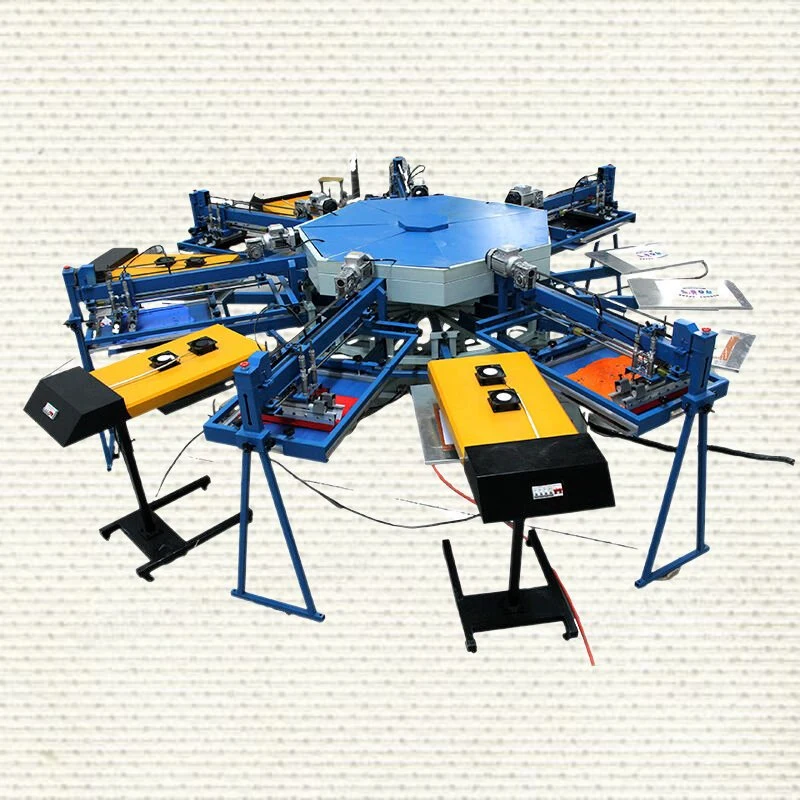 Cheap Price Octopus Automatic Screen Printing Machine for T Shirt