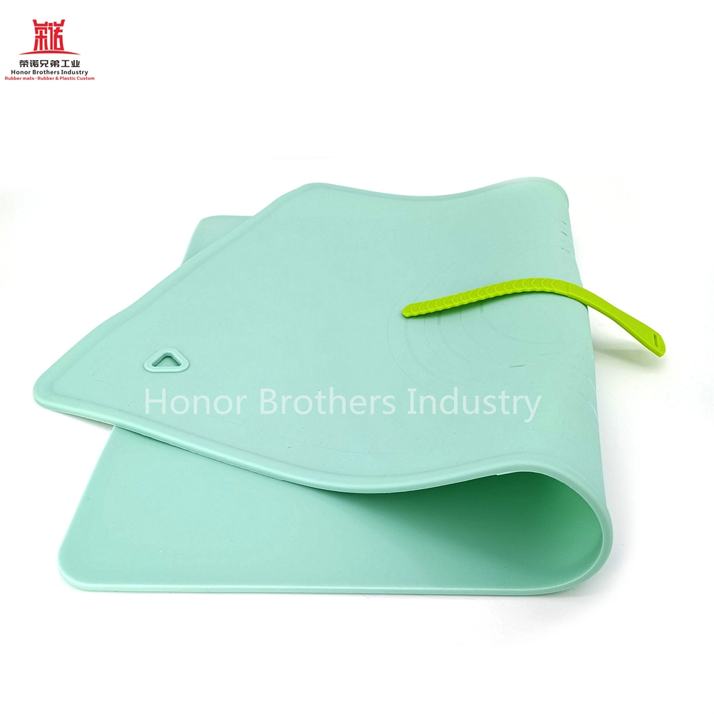 Custom Kitchenware Anti-Slip Chopping Board Kitch Rolling Pad, Light Green